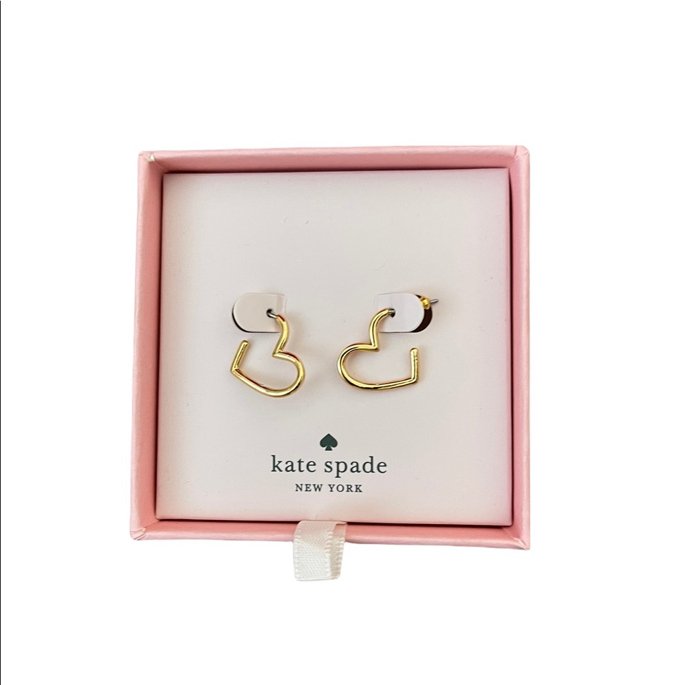 Kate Spade Gold Heart Earrings